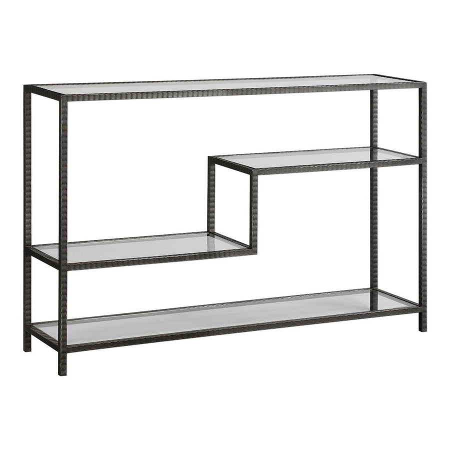 AGED GUNMETAL DISPLAY CONSOLE