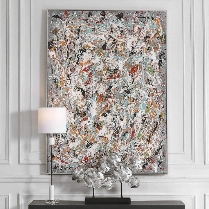 "ORGANIZED CHAOS" HAND PAINTED CANVAS ART