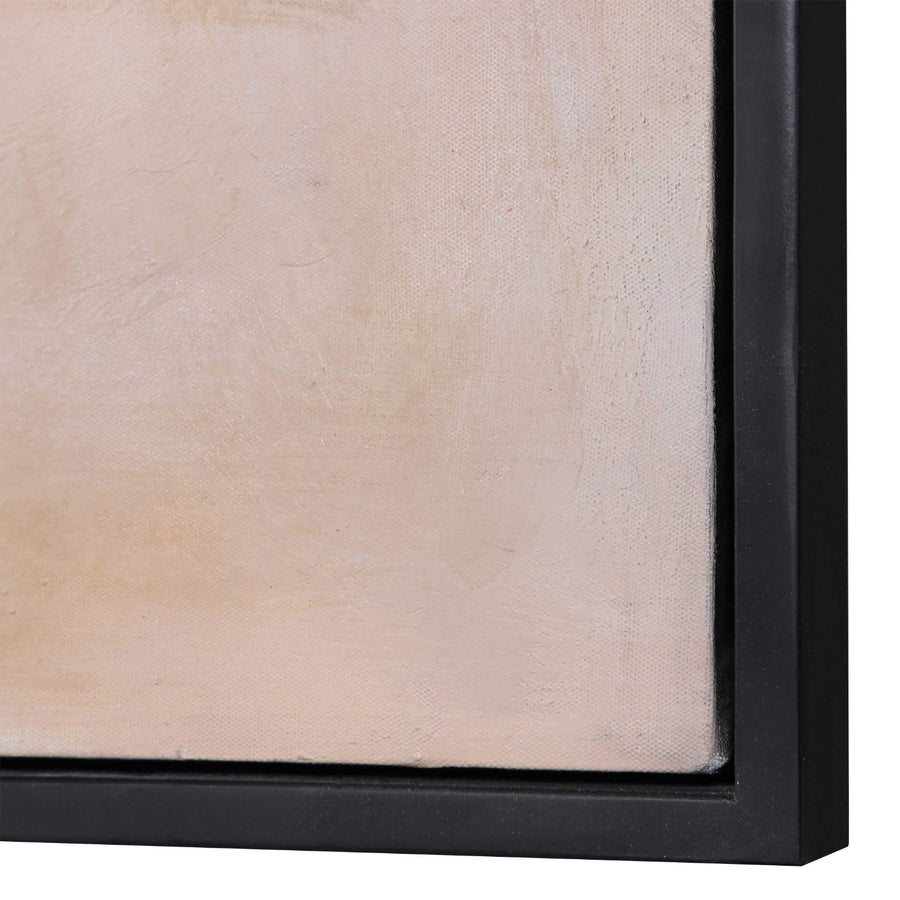 "SUMMER SUNSET" HAND PAINTED FRAMED CANVAS ART