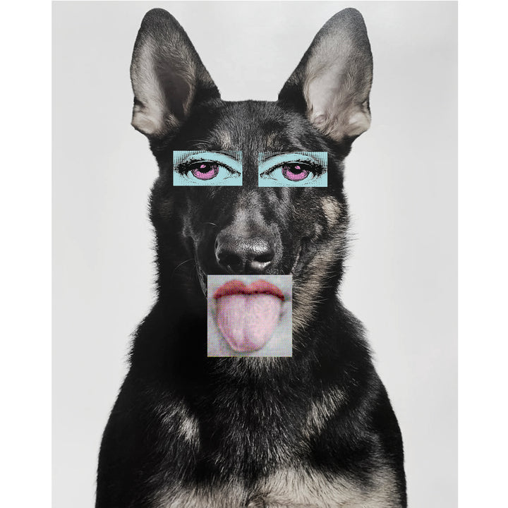 "WEIRD DOG" CANVAS ART