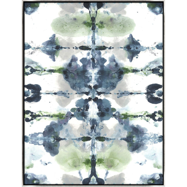 "BLUE RORSCHACH II" CANVAS ART