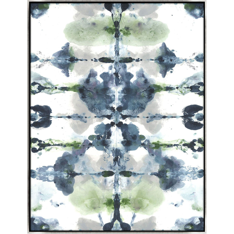 "BLUE RORSCHACH II" CANVAS ART