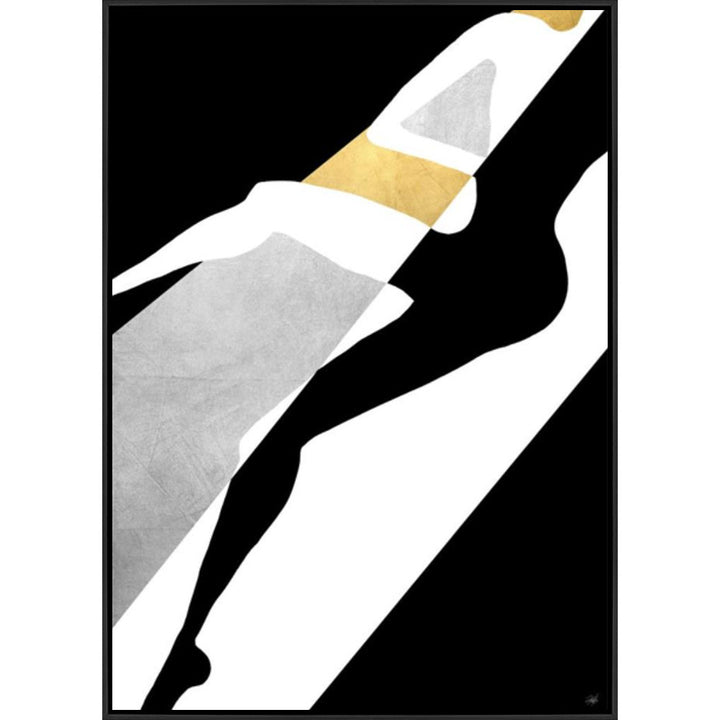 "HUMAN CONTOUR" CANVAS ART SERIES GILD GOLD & SILVER