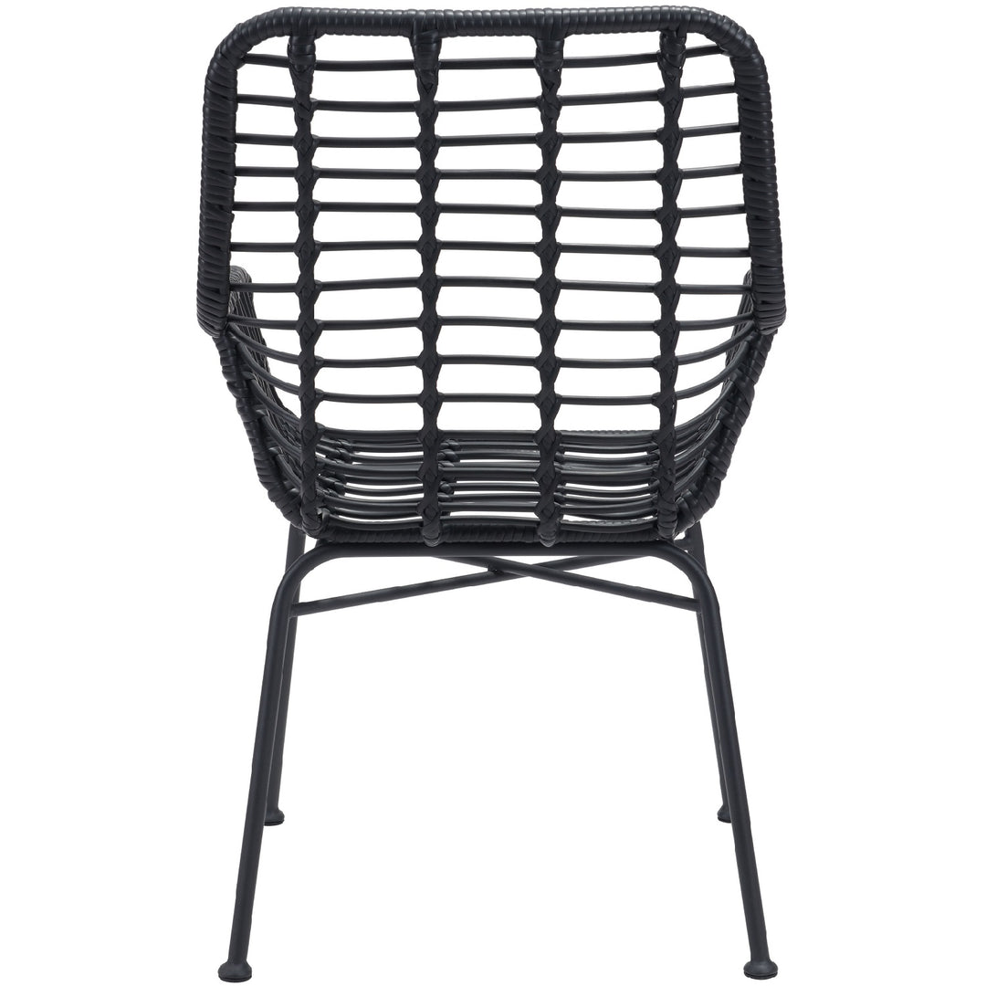 LYON OUTDOOT DINING CHAIR: BLACK | SET OF 2