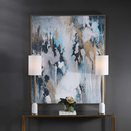 "STORMY SEAS" TEXTURED HAND PAINTING ON CANVAS