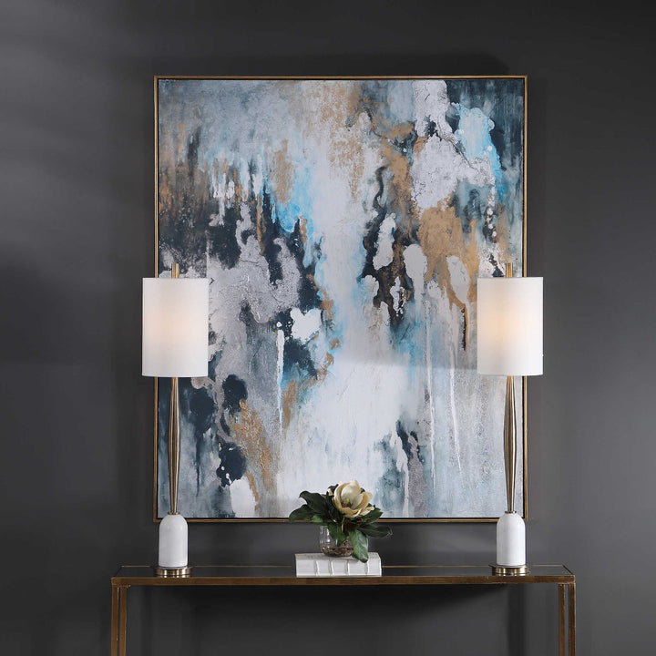 "STORMY SEAS" TEXTURED HAND PAINTING ON CANVAS