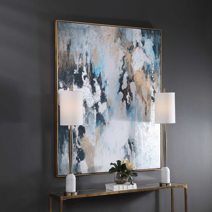 "STORMY SEAS" TEXTURED HAND PAINTING ON CANVAS