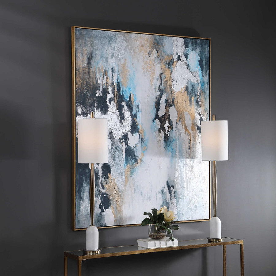 "STORMY SEAS" TEXTURED HAND PAINTING ON CANVAS