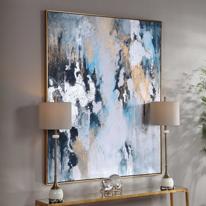 "STORMY SEAS" TEXTURED HAND PAINTING ON CANVAS