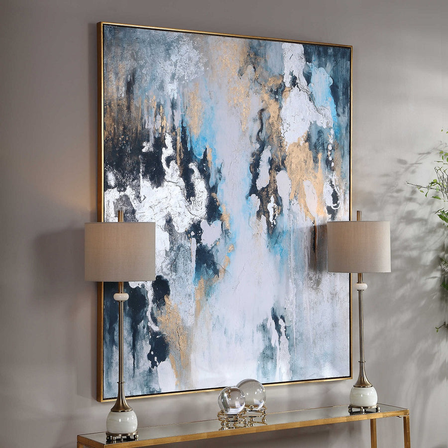 "STORMY SEAS" TEXTURED HAND PAINTING ON CANVAS