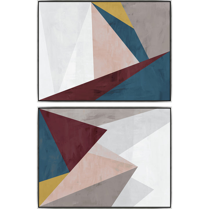 "WE ARE TRIANGLES" CANVAS ART DIPTYCH