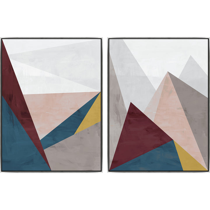 "WE ARE TRIANGLES" CANVAS ART DIPTYCH