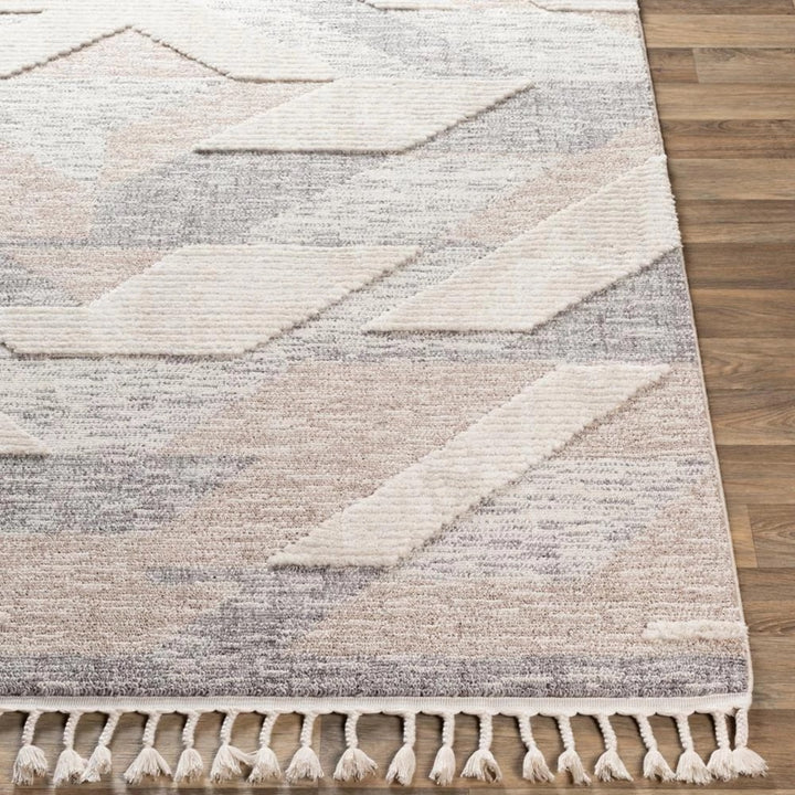 ABRI GRAY + SAND TEXTURED PILE RUG