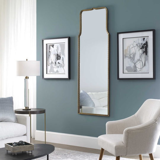 ADELASIA ANTIQUED GOLD MIRROR