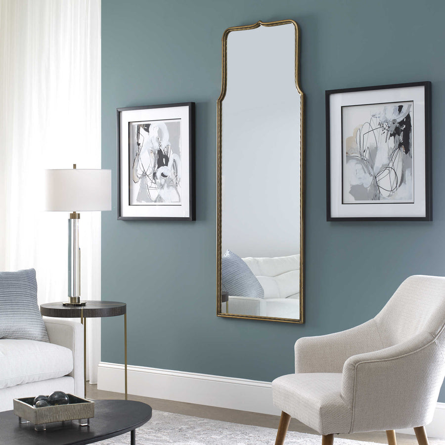 ADELASIA ANTIQUED GOLD MIRROR