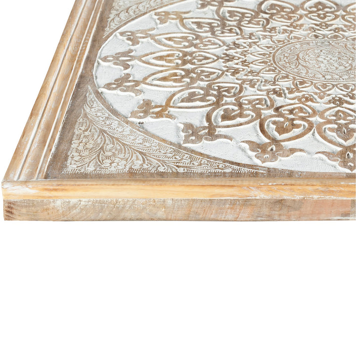 ADRI RUSTIC WHITE WOODEN WALL ART