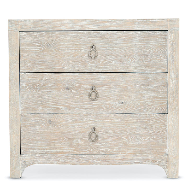 ANTIQUA NIGHTSTAND: WHITEWASHED OAK