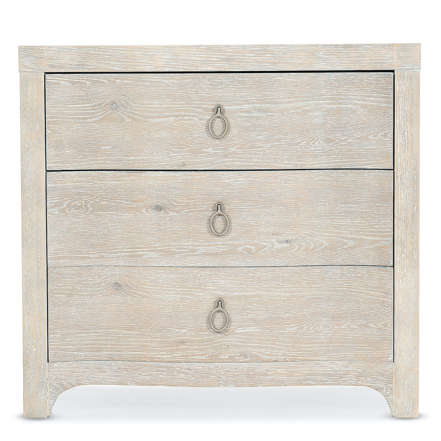 ANTIQUA NIGHTSTAND: WHITEWASHED OAK