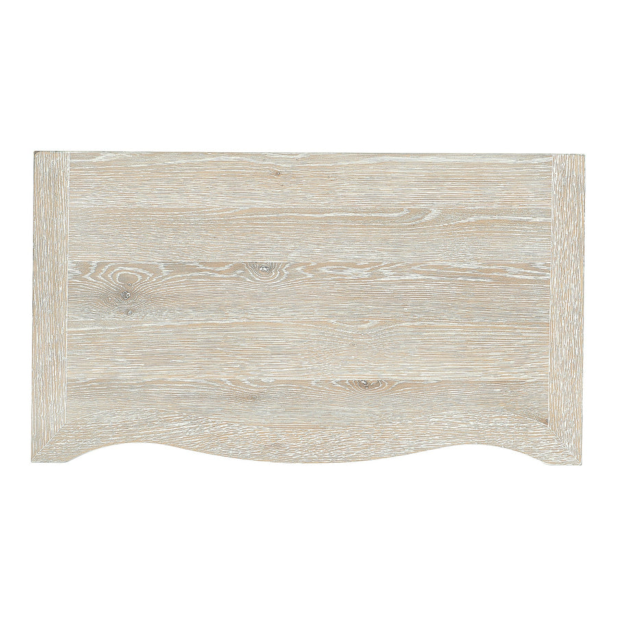ANTIQUA NIGHTSTAND: WHITEWASHED OAK