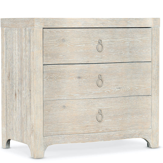 ANTIQUA NIGHTSTAND: WHITEWASHED OAK