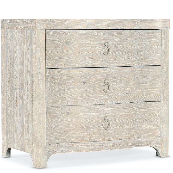 ANTIQUA NIGHTSTAND: WHITEWASHED OAK
