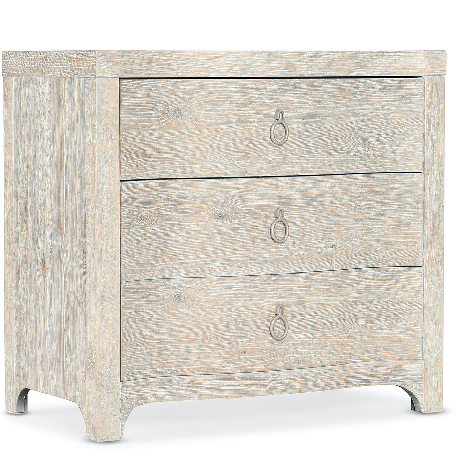ANTIQUA NIGHTSTAND: WHITEWASHED OAK