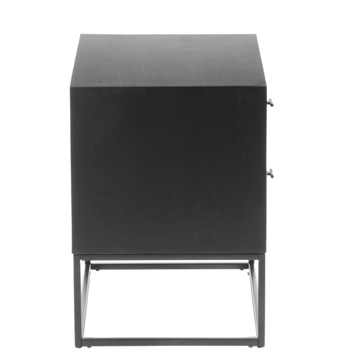ATELIER NOIR CARVED WOOD NIGHTSTAND