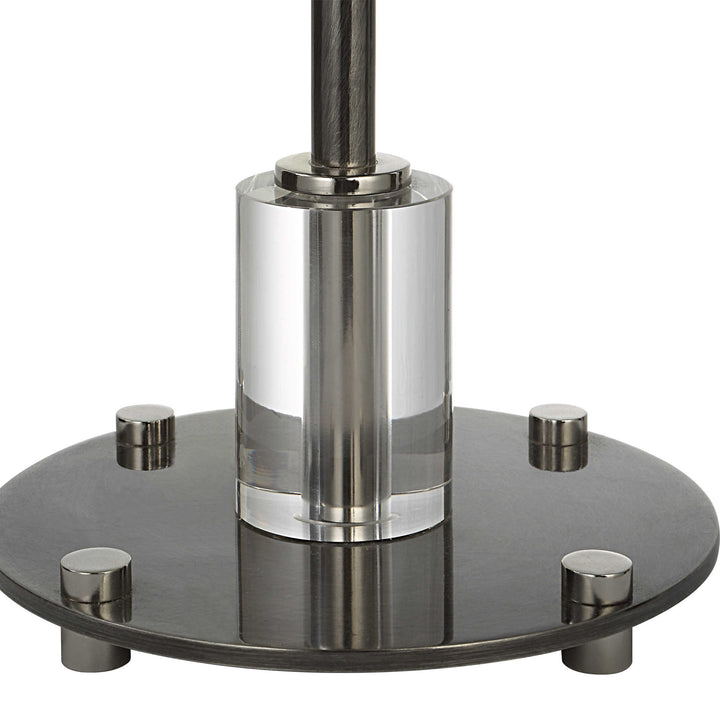 AURELIA CRYSTAL & STEEL BUFFET LAMP