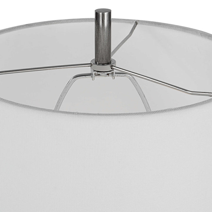 AURELIA CRYSTAL & STEEL BUFFET LAMP