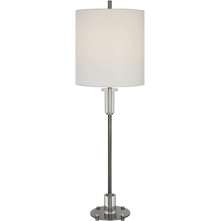 AURELIA CRYSTAL & STEEL BUFFET LAMP