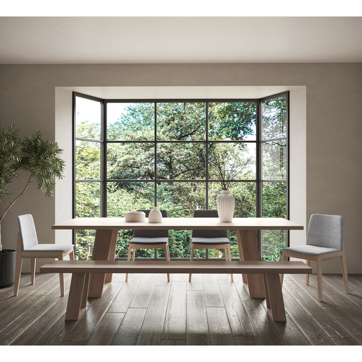AUSTIN GREY + WHITE OAK DINING CHAIR | SET OF 2
