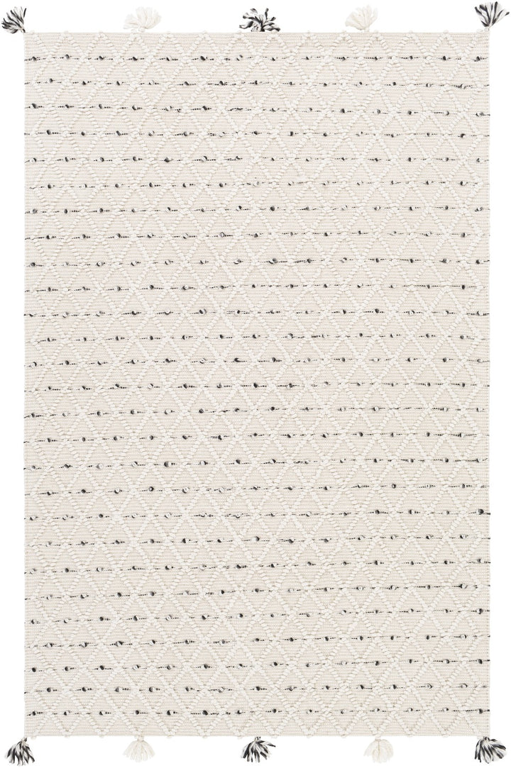 AZA POM INDOOR-OUTDOOR RUG: IVORY