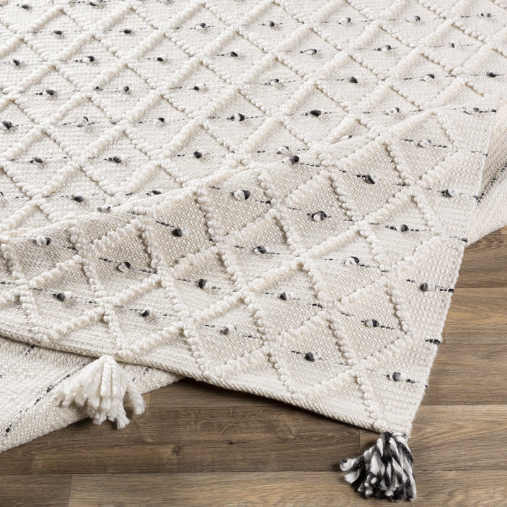 AZA POM INDOOR-OUTDOOR RUG: IVORY