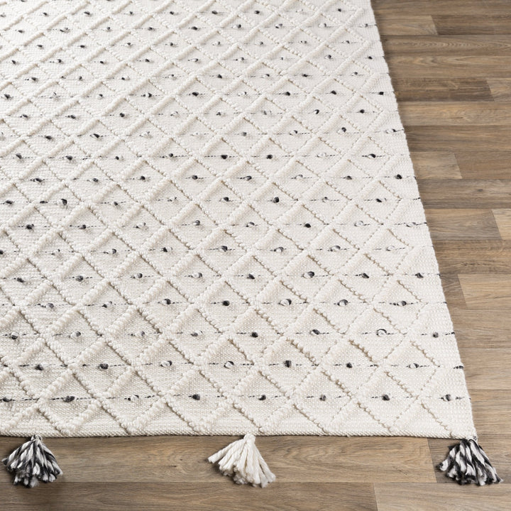 AZA POM INDOOR-OUTDOOR RUG: IVORY