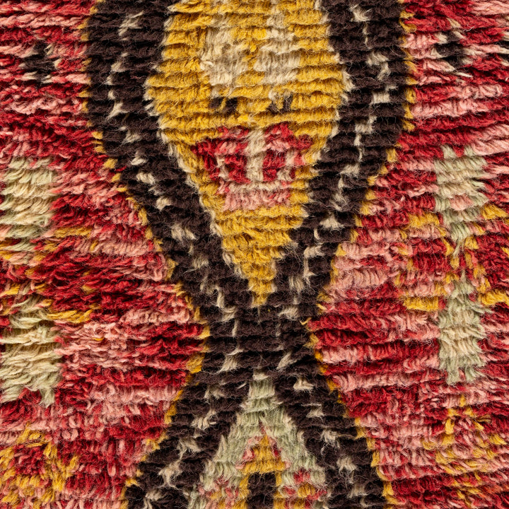 AZILAL RED + YELLOW MORROCCAN WALL TAPESTRY