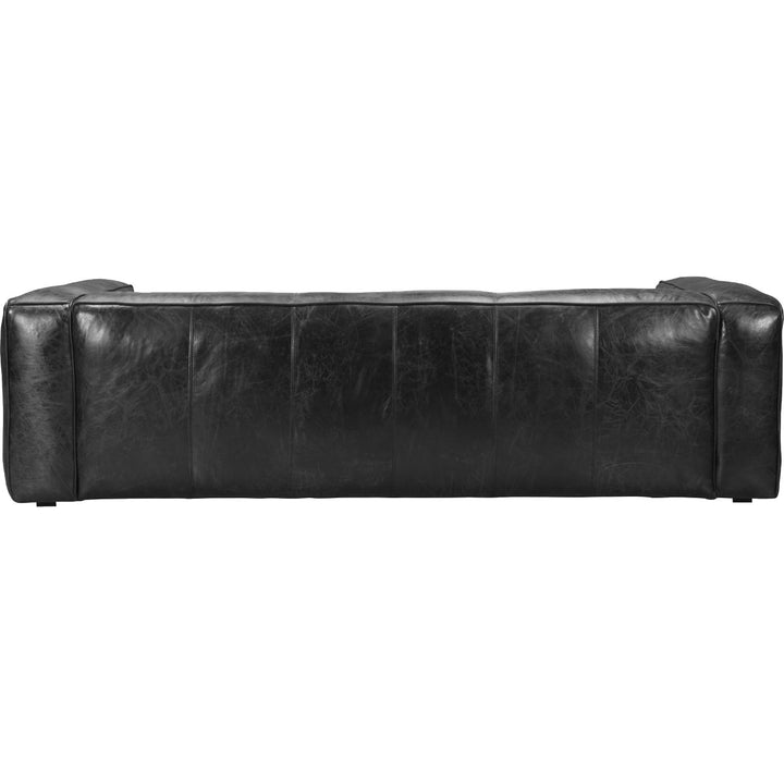 Antique Black Sofa Modern Leather