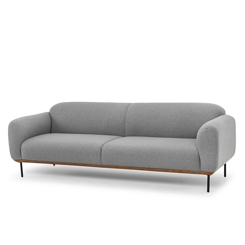 90" Light Gray Sofa