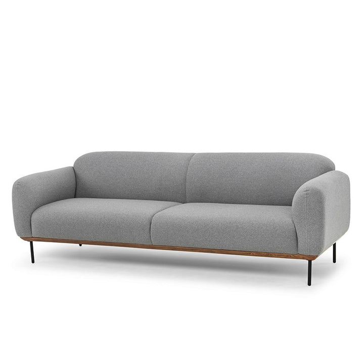 90" Light Gray Sofa