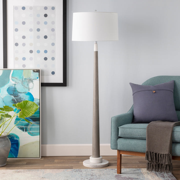 COLT MARBLE & CEMENT FLOOR LAMP