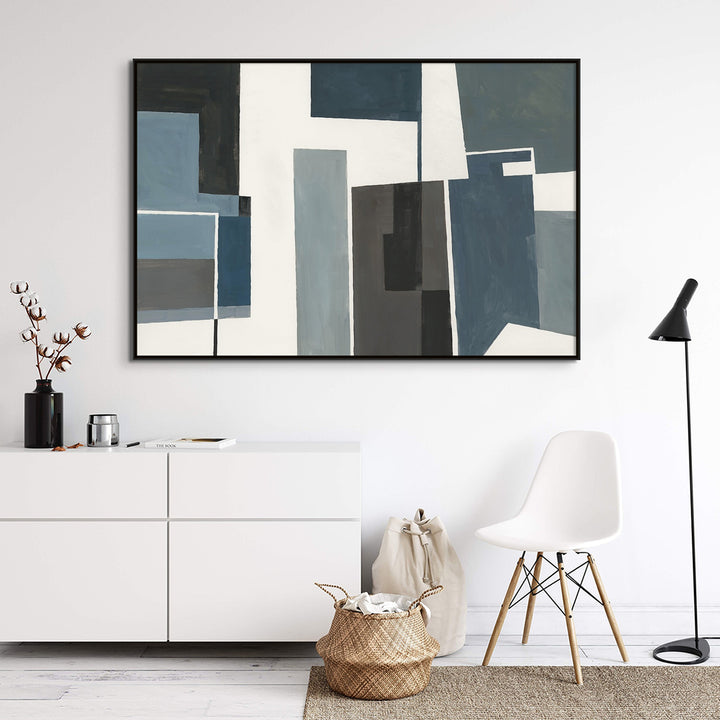 "COOL HUES I" CANVAS ART