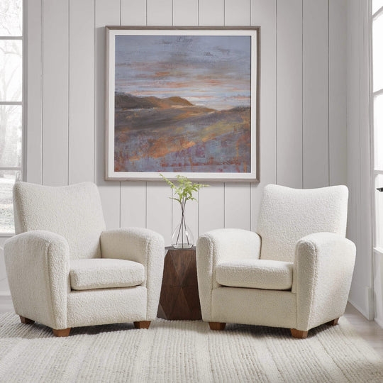 "DAWN ON THE HILLS" FRAMED ART PRINT