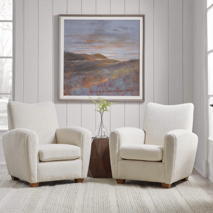 "DAWN ON THE HILLS" FRAMED ART PRINT