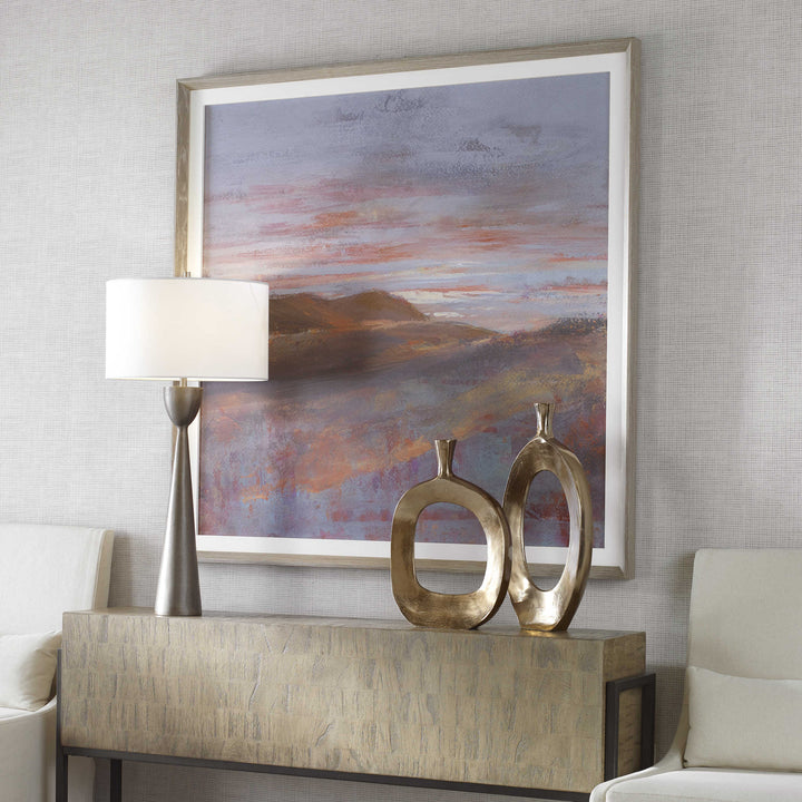 "DAWN ON THE HILLS" FRAMED ART PRINT