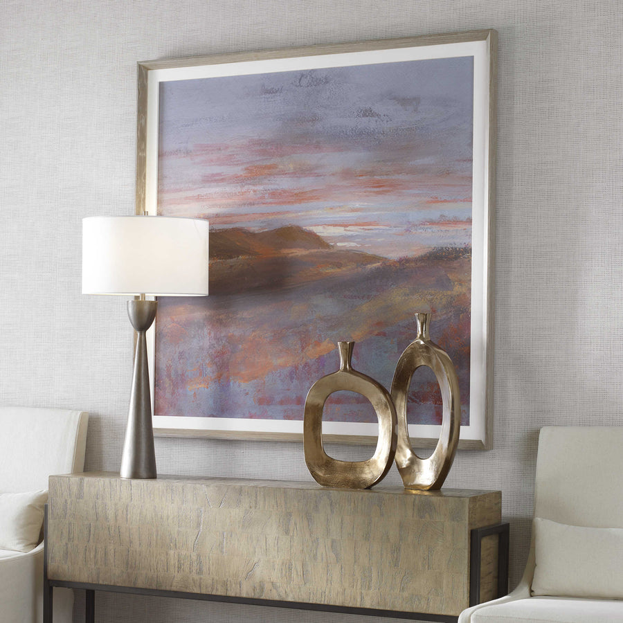 "DAWN ON THE HILLS" FRAMED ART PRINT