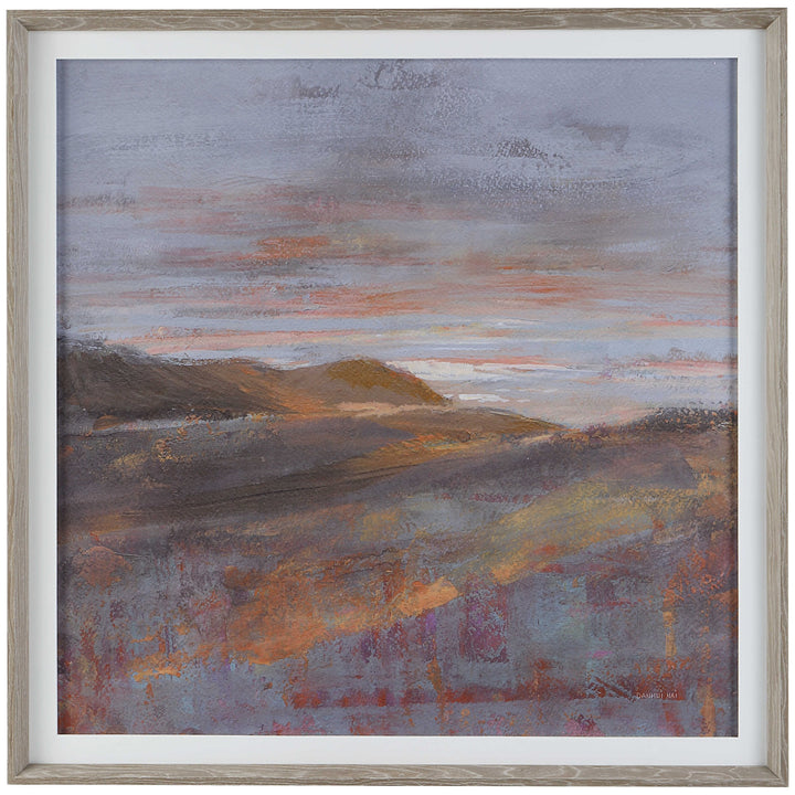 "DAWN ON THE HILLS" FRAMED ART PRINT