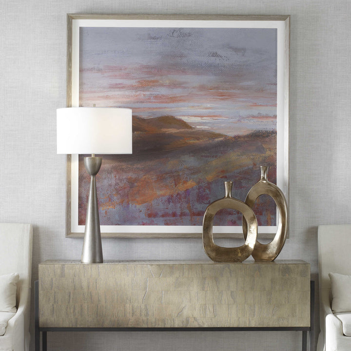 "DAWN ON THE HILLS" FRAMED ART PRINT