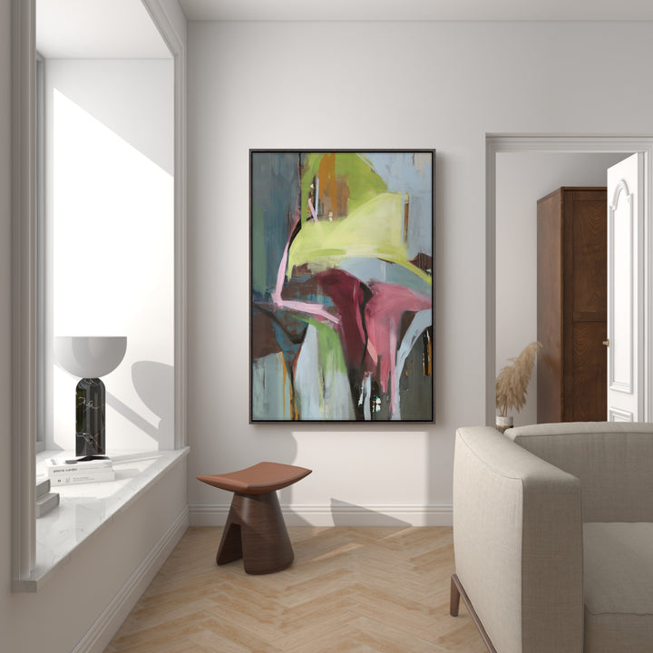 "ECLECTIC BLUES" CANVAS ART