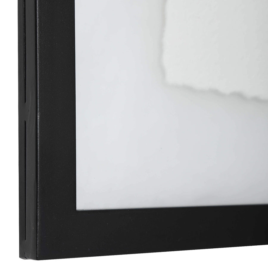 "FARMHOUSE FLORALS" BLACK+WHITE GLASS FRAMED PRINTS | SET OF 9