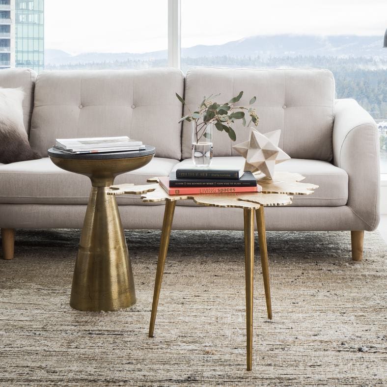 AMOEBA SIDE TABLE: GOLD