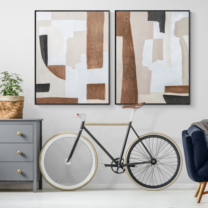 "FINA" FRAMED ABSTRACT CANVAS ART PRINTS